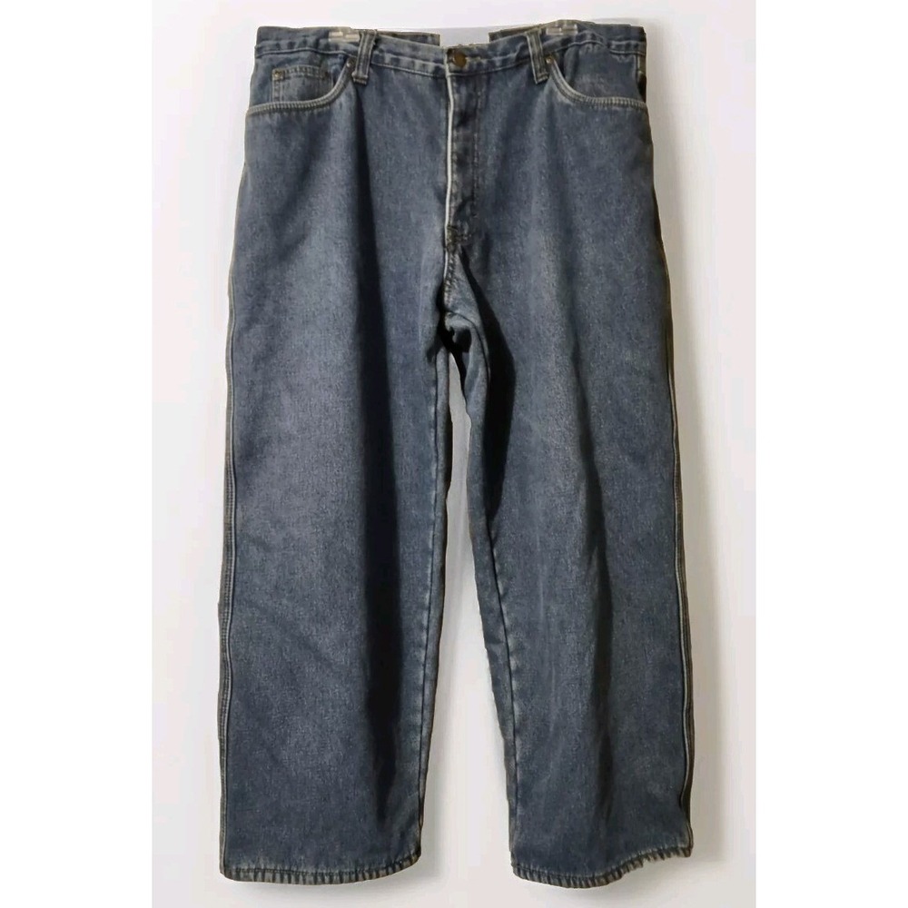 Vintage Old Mill Jeans Fleece Lined‎ Men's 40X30 Denim Relaxed Blue Jeans Winter